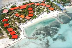 Sorobon Beach Resort and Wellness - Bonaire. Aerial view.